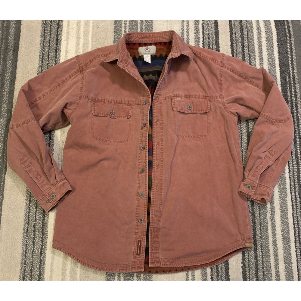 The Territory Ahead Men's LT Red Barn Chore Jacket Aztec Fleece‎ Blanket Lined